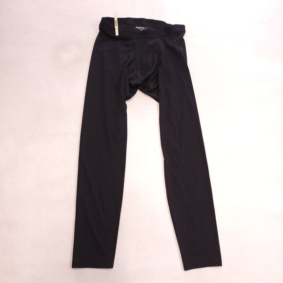 Reebok Athletic Pull On Workout Running Pants Mens Size Small S Black - Picture 2 of 8